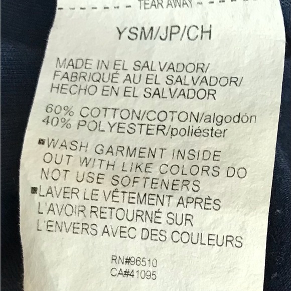 Under Armour NWT Boys Size Small Navy with White UA Logo Tee Shirt - Picture 4 of 5